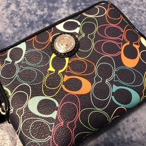 Colorful COACH Wristlet